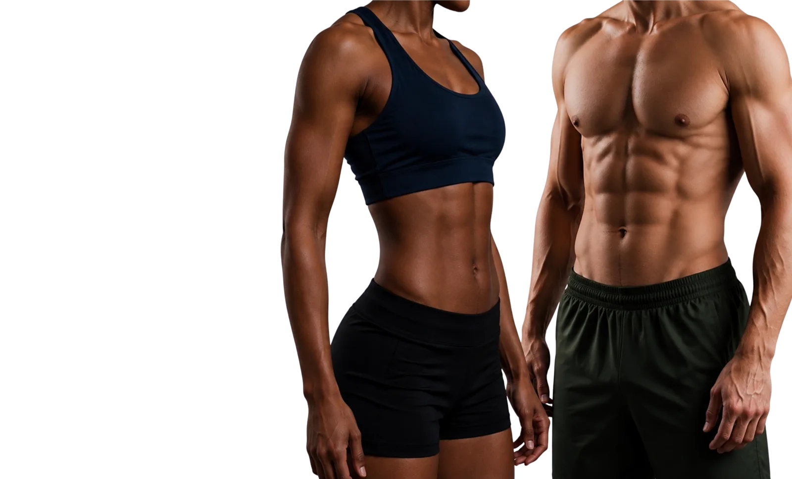 Toned, athletic couple — physician-guided care with Metabolic Now